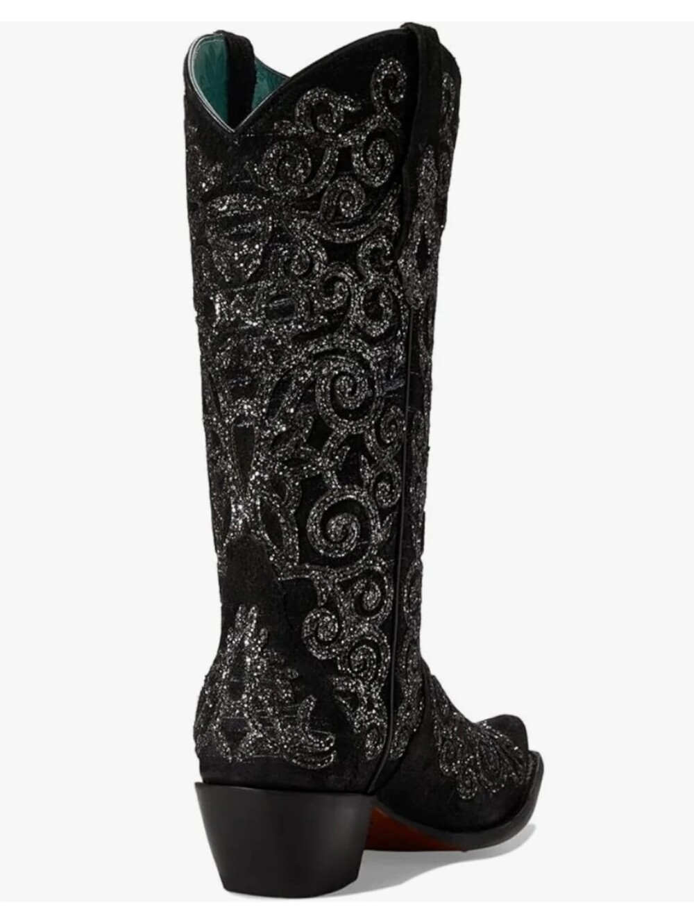 Corral Black Overlay & Embroidery Ladies Western Boot Size 8.5 - Picture 3 of 8
